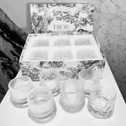 CHRISTIAN 6 GLASS CUP SET