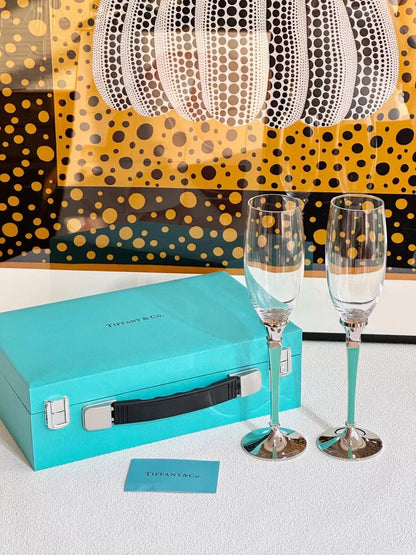 TIFFANY CHAMPAGNE GLASSWARE SET