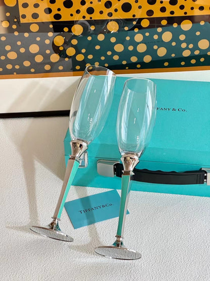 TIFFANY CHAMPAGNE GLASSWARE SET
