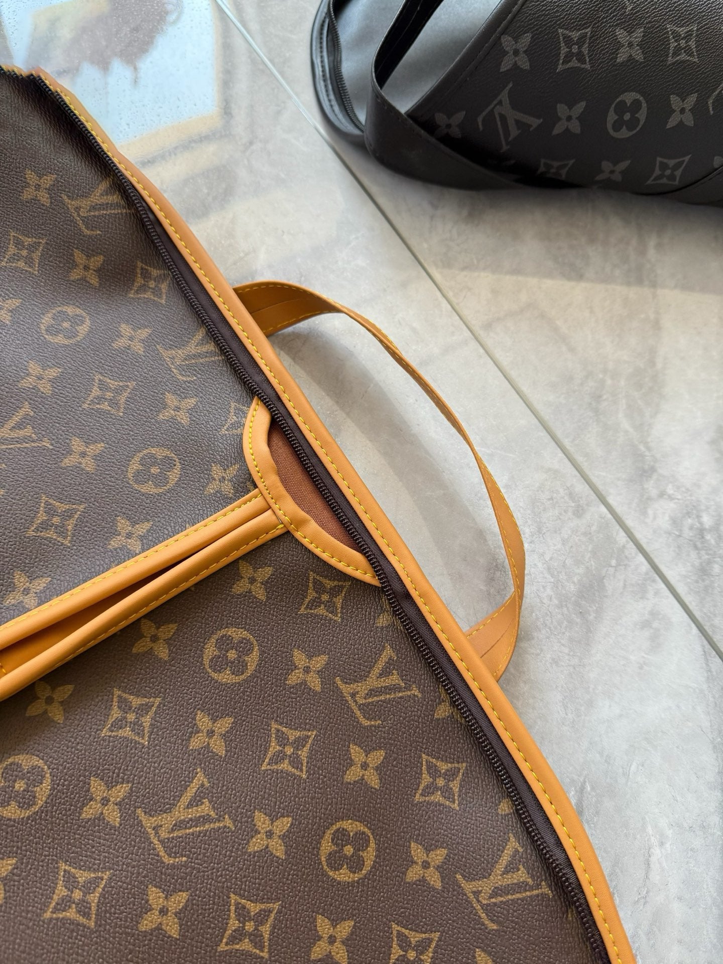CUSTOM LV GARMENT BAG