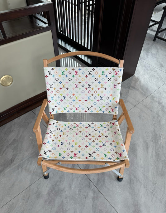 CUSTOM LV FOLDING CHAIR (MULTICOLOUR)