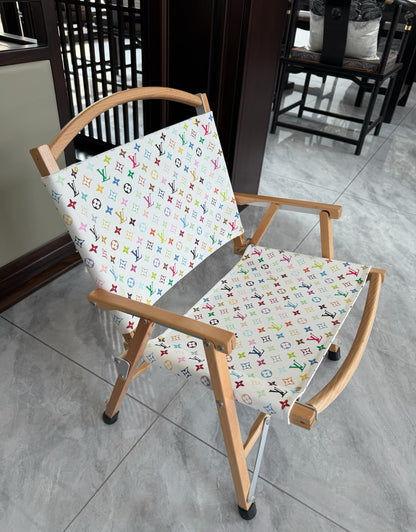 CUSTOM LV FOLDING CHAIR (MULTICOLOUR)