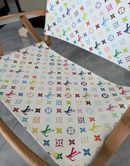 CUSTOM LV FOLDING CHAIR (MULTICOLOUR)