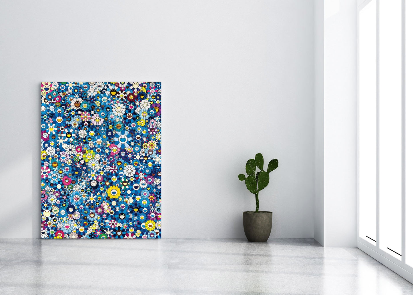 BLUE MURAKAMI CANVAS PRINT