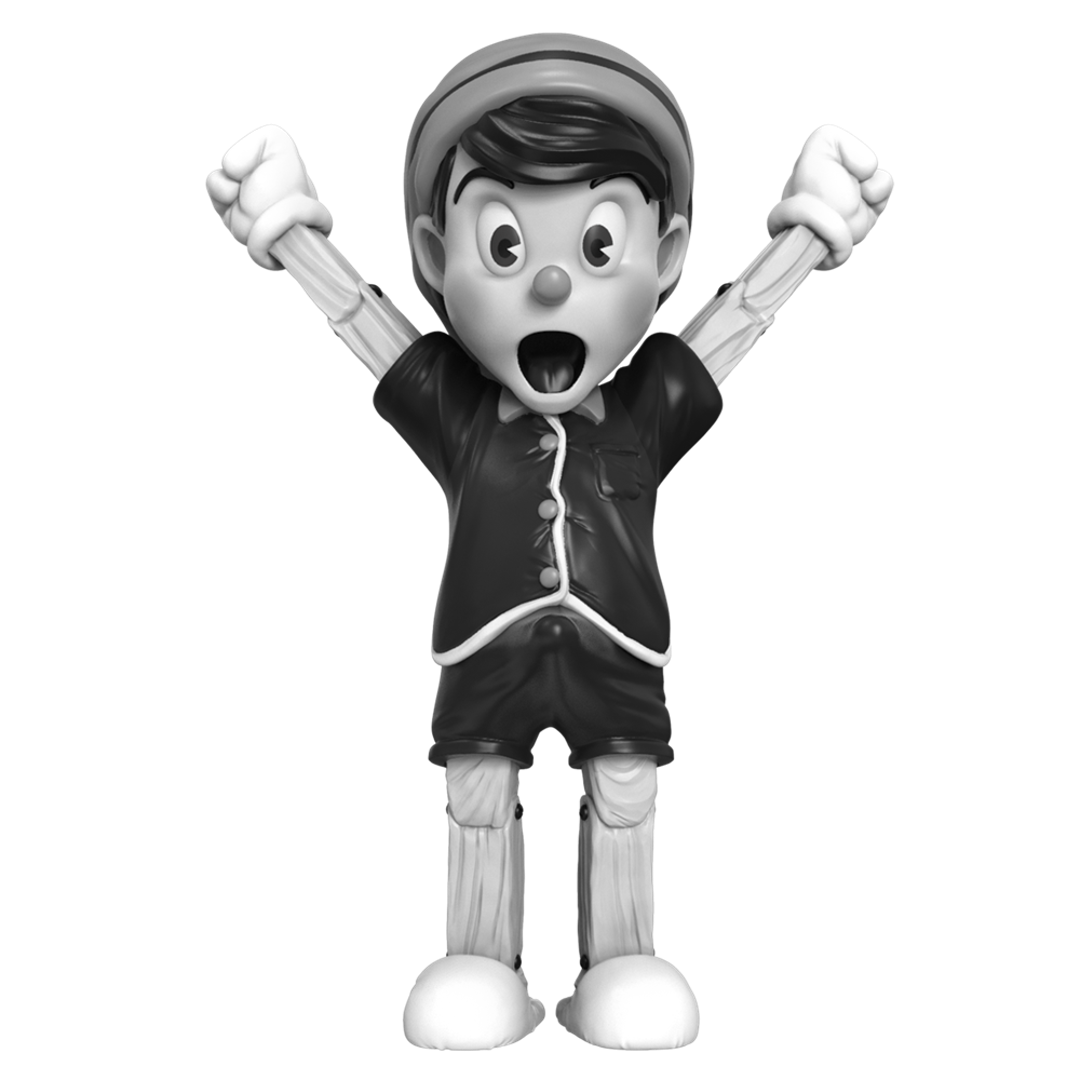 PINOCCHIO FIGURES MONOCHROME (A WOOD AWAKENING)