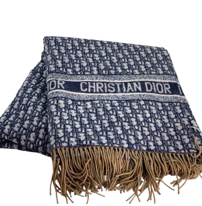 OBLIQUE WOOL THROW BLANKET