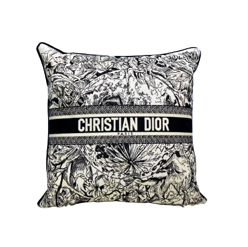 CHRISTIAN BLACK WORLD MOTIF PILLOW