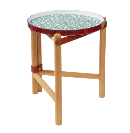 CUSTOM HERMES SIDE TABLE