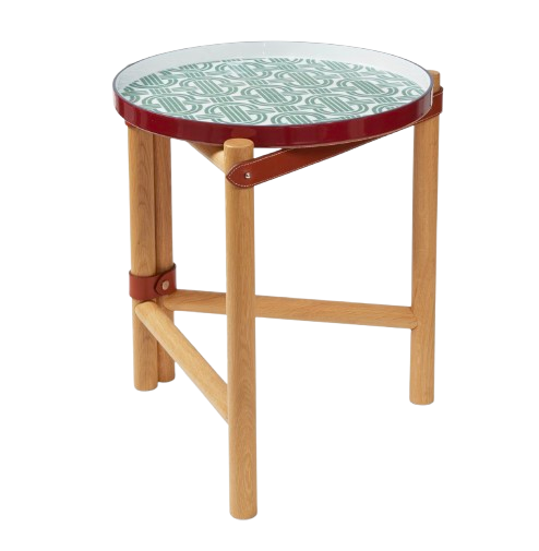 CUSTOM HERMES SIDE TABLE