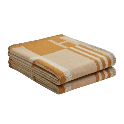 HERMES WOOL ITHAQUE THROW BLANKET