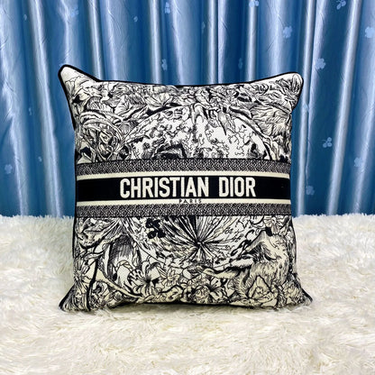 CHRISTIAN BLACK WORLD MOTIF PILLOW