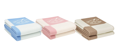 HERMES WOOL ADADA AVALON BABY THROW BLANKET