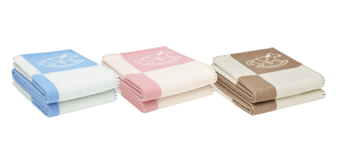 HERMES WOOL ADADA AVALON BABY THROW BLANKET