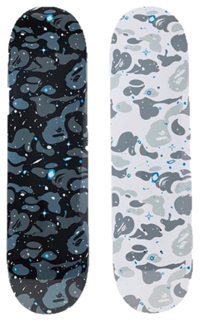 BAPE SPACE CAMO SKATEBOARD DECKS