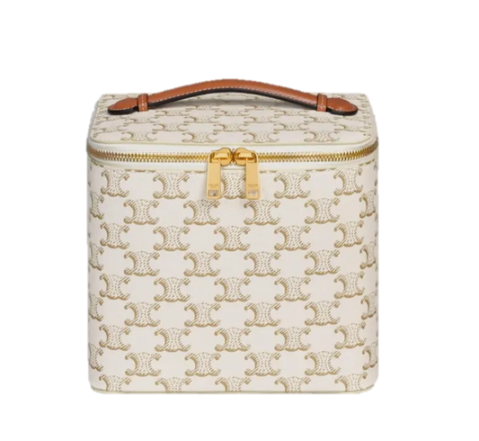 CELINE MAKE UP VANITY BAG (WHITE)