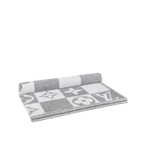 CUSTOM GREY CHECKERED THROW BLANKET