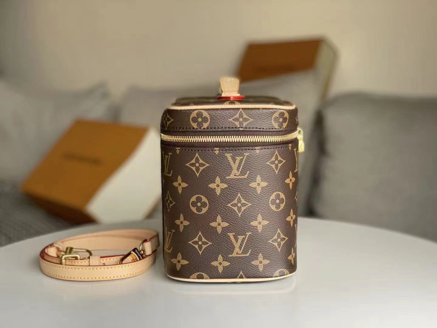 CUSTOM LV MAKE UP VANITY BAG