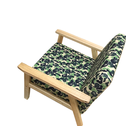 BAPE SINGLE-SEATER WOODEN CHAIR