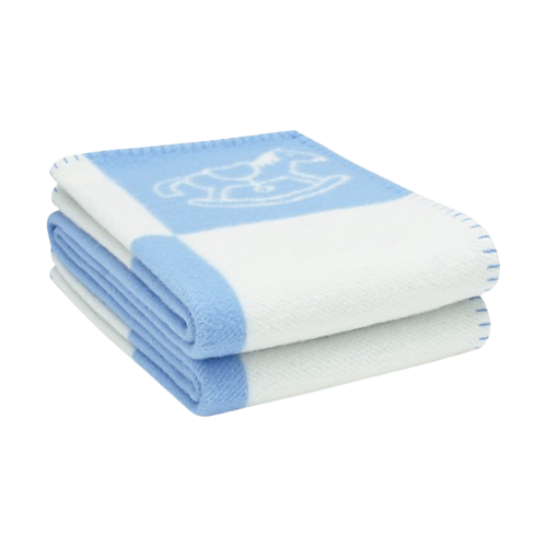 HERMES WOOL ADADA AVALON BABY THROW BLANKET