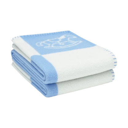HERMES WOOL ADADA AVALON BABY THROW BLANKET