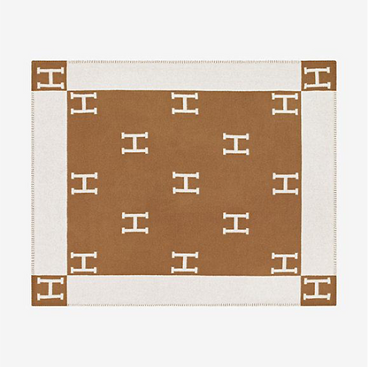 HERMES WOOL CLASSIC THROW BLANKET