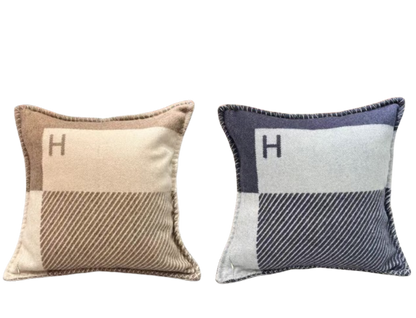 HERMES WOOL RIVIERA THROW PILLOW