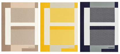 HERMES WOOL RIVIERA THROW BLANKET