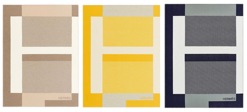 HERMES WOOL RIVIERA THROW BLANKET
