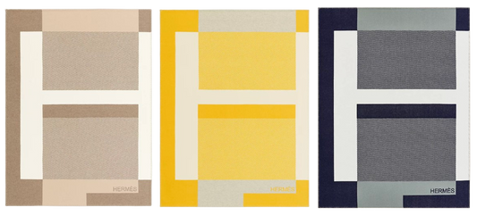 HERMES WOOL RIVIERA THROW BLANKET