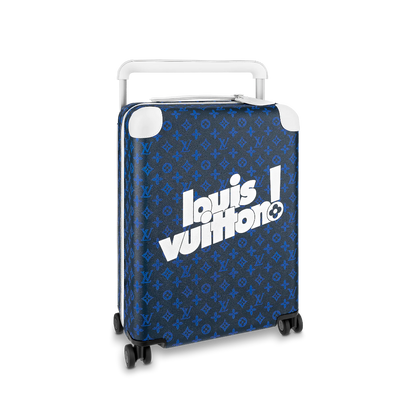 CUSTOM BLUE MONOGRAM 37L HORIZON 55 SUITCASE