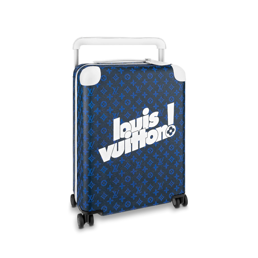CUSTOM BLUE MONOGRAM 37L HORIZON 55 SUITCASE