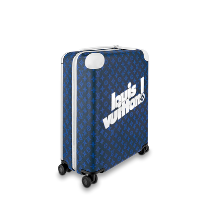 CUSTOM BLUE MONOGRAM 37L HORIZON 55 SUITCASE
