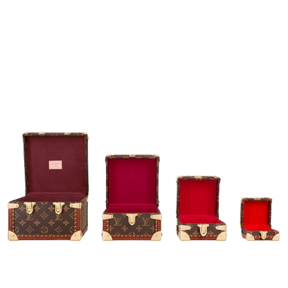 CUSTOM LV PYRAMID MONOGRAM TRUNK SET