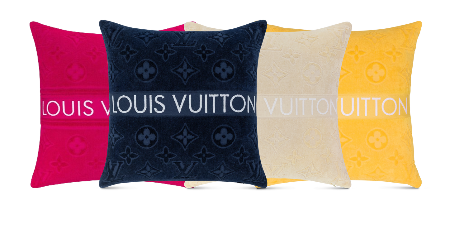 CUSTOM LV BEACH PILLOW