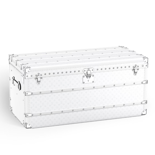 CUSTOM LV WHITE TRUNK