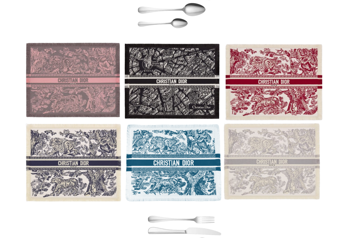 CHRISTIAN EATING PLACEMAT WITH CUTLERY SET