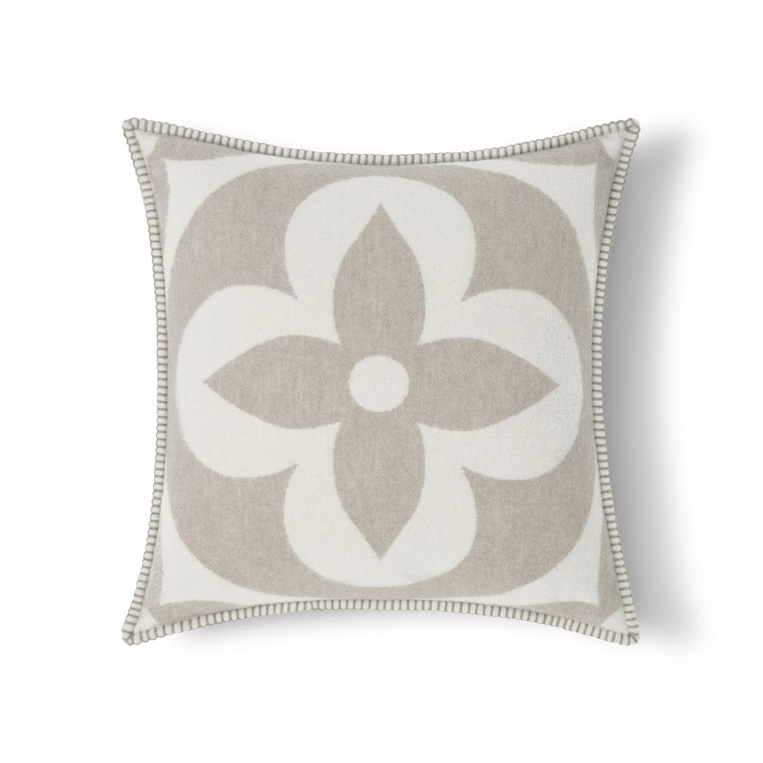 CUSTOM LV MEDALLION THROW PILLOW