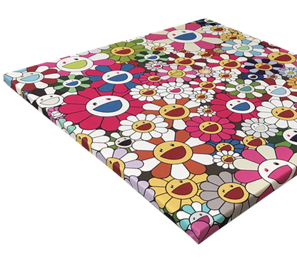 WHITE MURAKAMI CANVAS PRINT