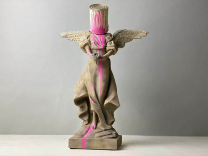 PINK ANGEL FIGURINE