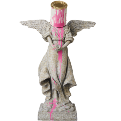 PINK ANGEL FIGURINE