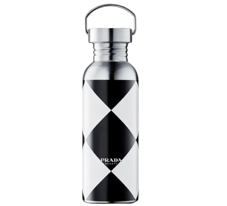 PRADA CHECKERED STAINLESS STEEL BOTTLE